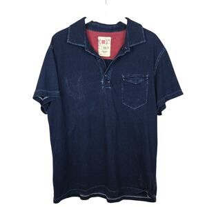 GAP (PRODUCT)Red Campaign 2007 Aids Men's Dark Navy Polo w/ Chest Pocket -XL